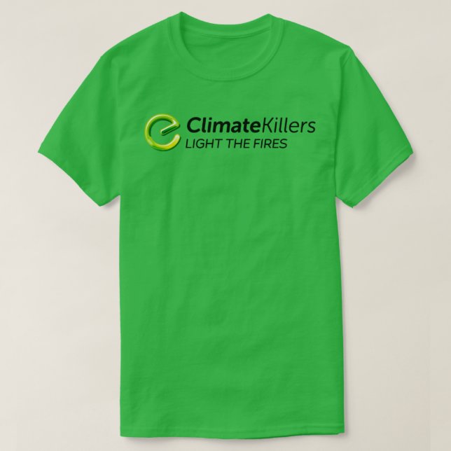 Camiseta Energy Australia Climate Killers (Frente do Design)
