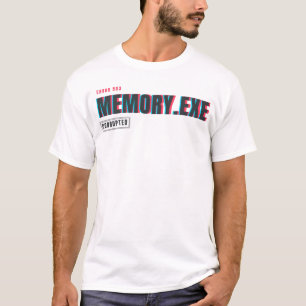 Camiseta Energy.exe Tempo Esgotado Design de Humor Glitch