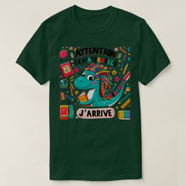 Camiseta Enfant Atentation La Maternelle Jget Maternelle (Frente do Design)