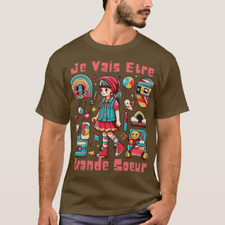 Camiseta Enfant Future Grande Soeur 2025 Annonce Je Vais Et