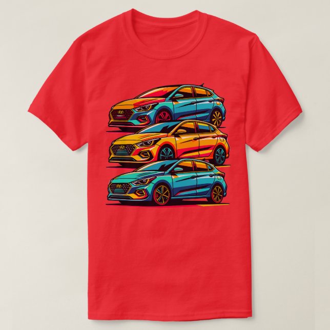 Camiseta Ênfase 6 do Hyundai (Frente do Design)