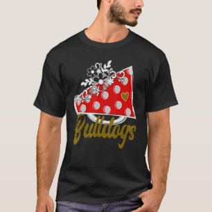 Camiseta Ênfase da Flor Cardíaca Chea Vermelha Megafone Che