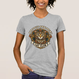 Camiseta Enfeite Barroco Gato Presente Amante de Gato - Orn