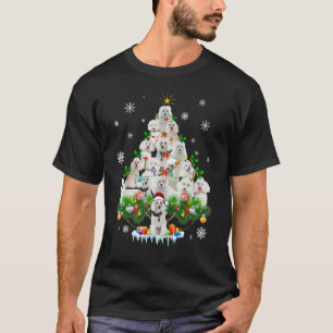 Camiseta Enfeite de árvore de Natal de Poodle Fantasia de N