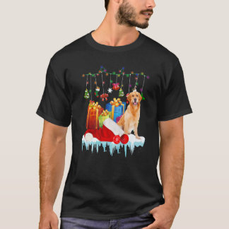 Camiseta Enfeite de árvore de Natal do Retriever Dourado