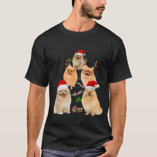Camiseta Enfeite de árvore de Natal engraçado do Pomerânia 
