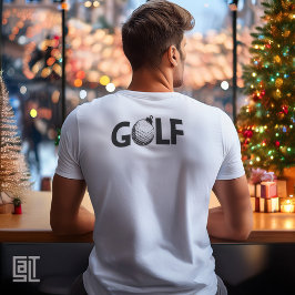 Camiseta Enfeite de Golfe de Natal Clássico