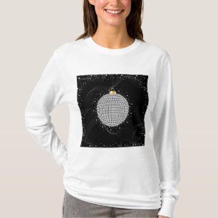 Camiseta Enfeite de Natal em forma de Bola de Discoteca Ele