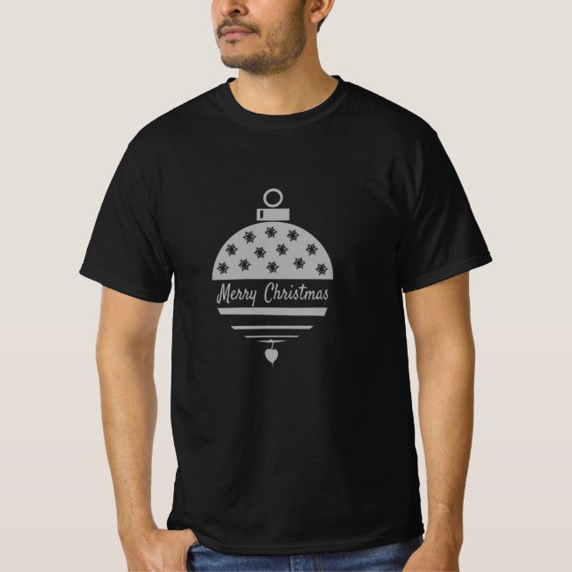 Camiseta Enfeite de Natal Feliz Natal (Frente)