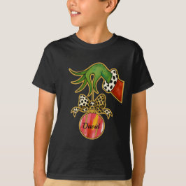 Camiseta Enfeite de Papagaio com Laço de Leopardo Personali