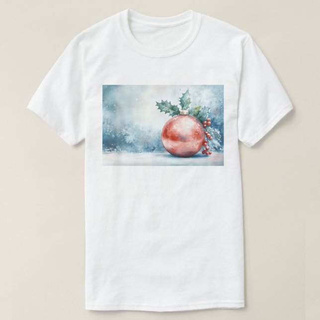 Camiseta Enfeite Natalino Festivo (Frente do Design)