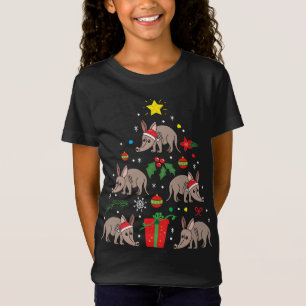 Camiseta Enfeites de natal Aardvark Tree Funny Xmas Gift