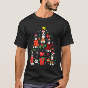 Camiseta Enfeites de natal de Bernedoodle Tree Engraçado Mã