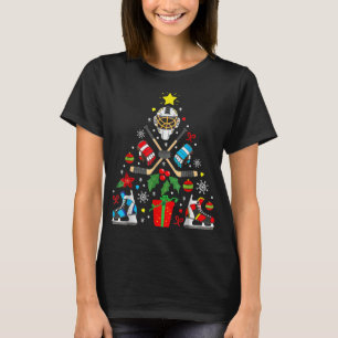Camiseta Enfeites de natal De Hóquei Em Gelo, Caramba Engra