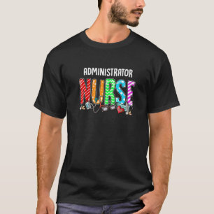 Camiseta Enfermagem Administrador Xadrez Red Love Heart Ste