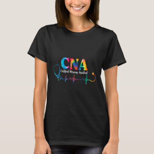 Camiseta Enfermagem Certificada Istant Tie Dye Cna Enfermei