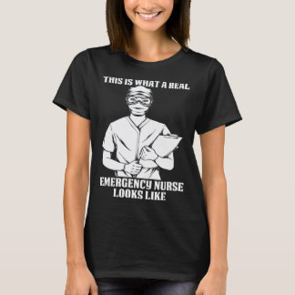 Camiseta Enfermagem  Cuidador Enfermeira de Emergência Hosp