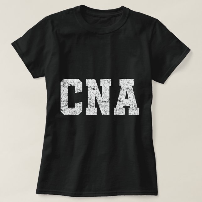 Camiseta Enfermagem de enfermeiro de saúde médica CNA Vinta (Frente do Design)