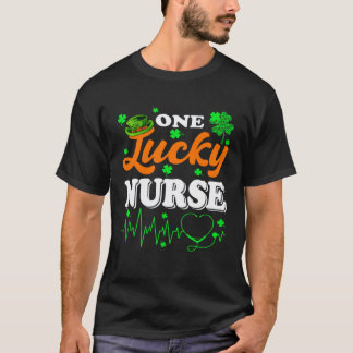 Camiseta Enfermagem Dia de São Patrício Uma Enfermeira Sort