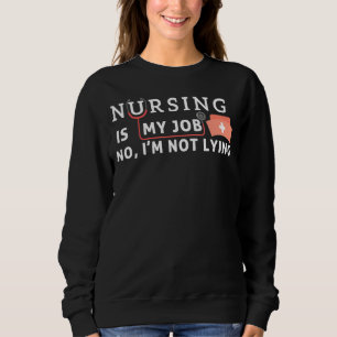 Camiseta Enfermagem é meu trabalho April Fool's Day Nurse D