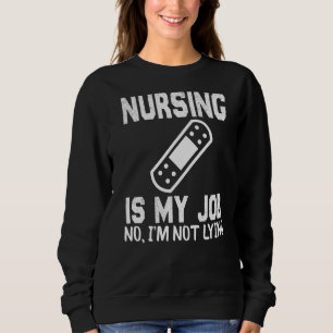 Camiseta Enfermagem é o meu emprego Enfermeira Engraçada no