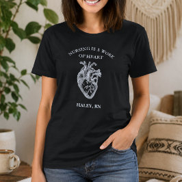 Camiseta Enfermagem é um Trabalho de Coração