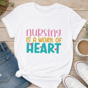Camiseta Enfermagem é um Trabalho do Coração Enfermeira
