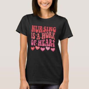 Camiseta Enfermagem É Um Trabalho Do Coração Garotas Mulher