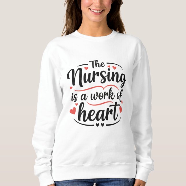 Camiseta Enfermagem é um Trabalho do Coração Presente Decor (Frente)