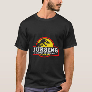 Camiseta Enfermagem É Uma Caminhada Na Enfermeira Do Amor N