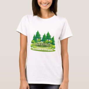 Camiseta Enfermagem é uma caminhada no parque