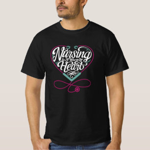 Camiseta Enfermagem é uma obra de coração
