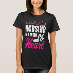 Camiseta Enfermagem É Uma Obra De Enfermeiros Cardíacos Enf