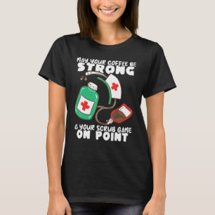 Camiseta Enfermagem Hospital Forte Café e Nurs De Jogo De E
