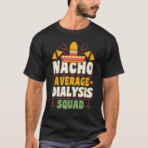 Camiseta Enfermagem Média de Diálise em Nacho