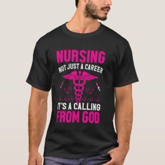 Camiseta Enfermagem Não É Apenas Uma Carreira É Uma Vocação