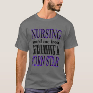 Camiseta Enfermagem Noturna Salvou-Me De Me Tornar CNA NPN