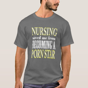 Camiseta Enfermagem Noturna Salvou-Me De Me Tornar CNA NPN 