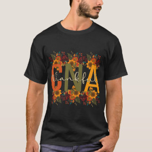 Camiseta Enfermeira agradecida Enfermeira CNA Certificação