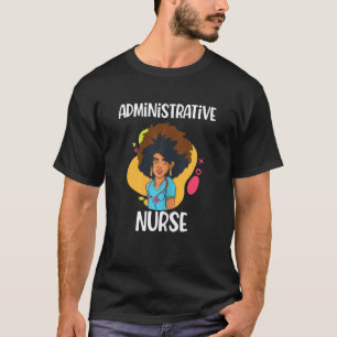 Camiseta Enfermeira Americana Administrativa Mulheres