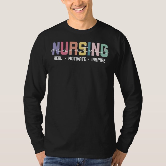 Camiseta Enfermeira Amor Inspira Medicina Sanitária Enferma (Frente)