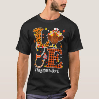 Camiseta Enfermeira Amor Rn Vida Estetoscópio Peru Dia de A