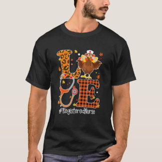Camiseta Enfermeira Amor Rn Vida Estetoscópio Peru Dia de A