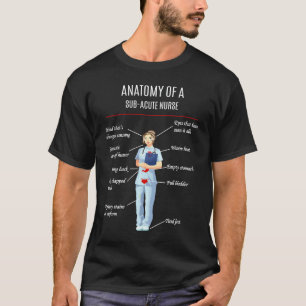 Camiseta Enfermeira ANATOMIA DE UMA ENFERMEIRA SUBAGUDA