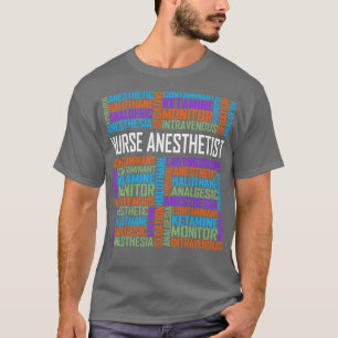 Camiseta Enfermeira, Anestesia, Palavras