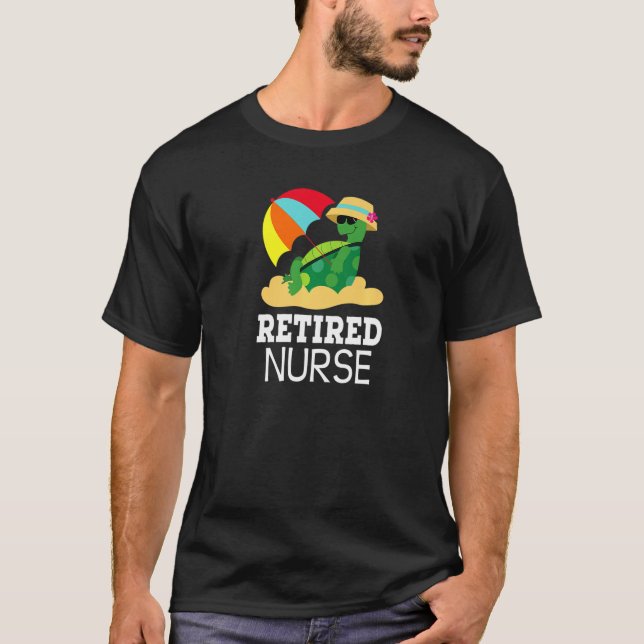Camiseta Enfermeira Aposentação Engraçada (Frente)
