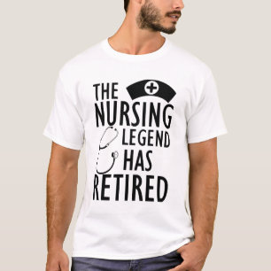 Camiseta Enfermeira aposentada - A lenda de enfermagem se a