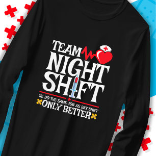 Camiseta Enfermeira Apreciação Funny Team Shift Enfermeira 