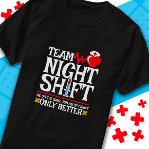 Camiseta Enfermeira Apreciação Funny Team Shift Enfermeira