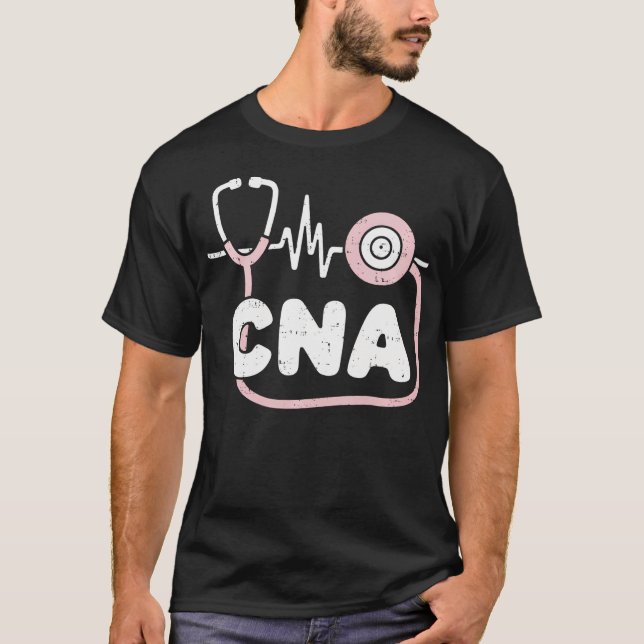 Camiseta Enfermeira Assistente de Enfermagem Certificada de (Frente)